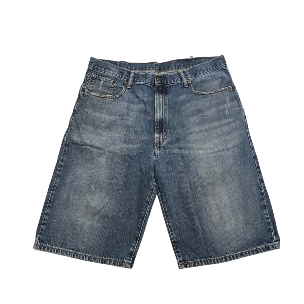 Levi's 569 Denim Shorts Men's‎ Size 40X12 Blue Loose Fit Jean Bermuda Cotton